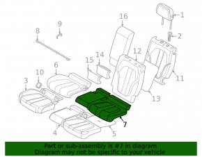Rear row of seats 2nd row left BMW X5 G05 19-22 for 3rd row, black leather