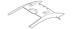 Headlining center part BMW 4 F33 14-20 convertible, black