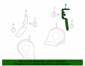 Signal bracket high VW Tiguan 09-17