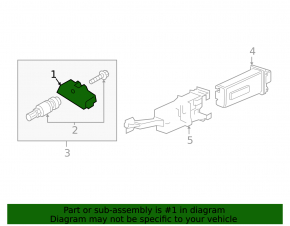 Wheel Pressure Sensor Audi A3 8V 15-20 315mhz