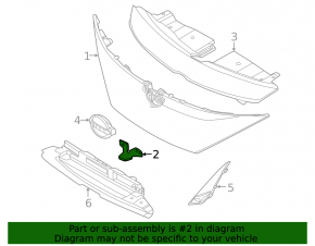 Nissan Ariya 23-25 grille chamber plug