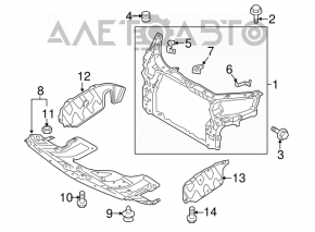 TV panel radiator Kia Sorento 11-13 prerest