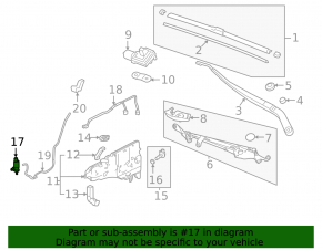 Acura MDX 22-26 Windscreen Washer Motor
