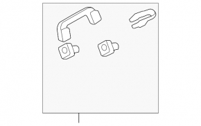 Rear roof handle for Acura MDX 07-09