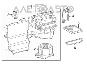 Heater fan motor Lexus RX350 RX450h 10-15 type 1 blade broken