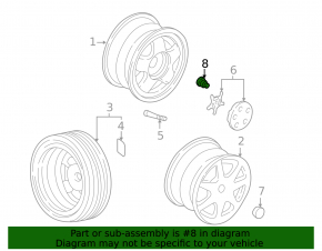 Wheel nut Honda Accord 18-22 type 1