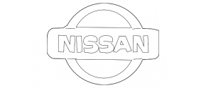 Emblem badge "NISSAN" tailgate Nissan Pathfinder 13-20
