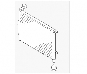Air conditioner radiator condenser Kia Optima 16- TYC
