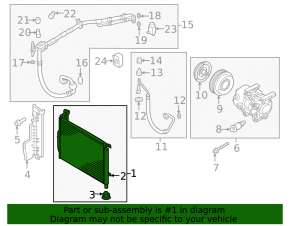 Kia Optima 16-18 air conditioning condenser radiator