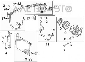Kia Optima 16-18 air conditioning condenser radiator