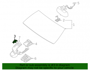 Rain sensor Mercedes W167 GLE 350 450 20-23 without projection