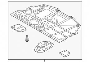 Engine protection Mazda CX-3 16-21 AWD