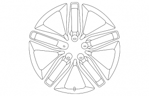 Wheel disk R18 Ford Edge 15-18 type 1 SEL