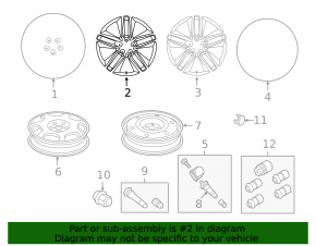 Wheel disk R18 Ford Edge 15-18 type 1 SEL