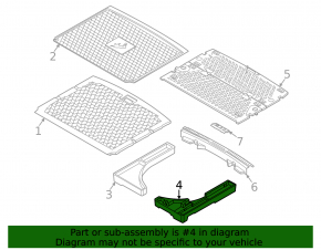 Trunk tray left Ford Bronco Sport 21-25