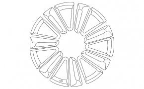Wheel disk R19 x 8.5J Jaguar F-Pace X761 17-