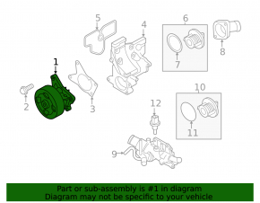 Nissan Altima 19-25 2.5 Water Pump