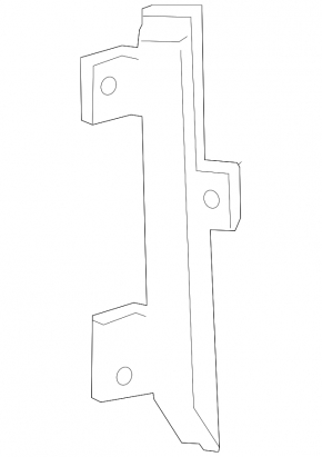 Rear left door glass guide Chevrolet Volt 16-