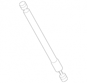 Left tailgate shock absorber for Mercedes GLC 16-22