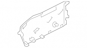Volvo XC90 25-26 type 2 center console trim, rear left side, black