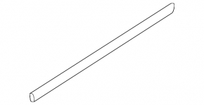 Door molding lower rear left VW CC 08-17 chrome