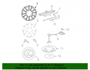 Wheel disk R17 5x114.3 Lexus RX330 03-09 curb, for painting