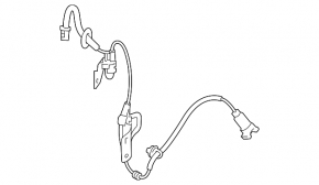 ABS sensor wire rear left Hyundai Sonata 15-17
