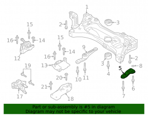 Front subframe bushing, right, Audi Q3 83A 19-25