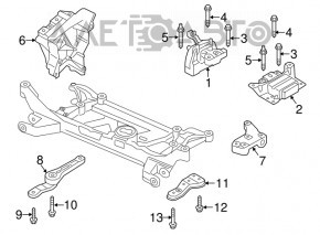 Front subframe bushing, right, Audi Q3 83A 19-25