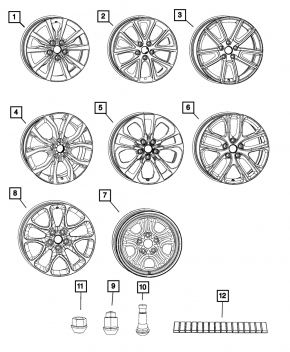 Wheel nut d22 M14x1.5 Dodge Charger 11-23 for iron