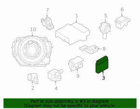 Parking sensor control unit for BMW i3 14-21