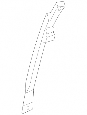 Rear left door glass guide Hyundai Sonata 11-15