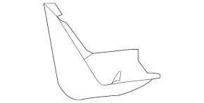 Rear right mudguard for Nissan Leaf 18-25