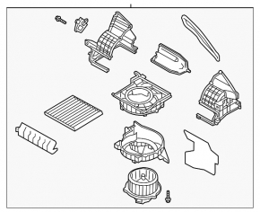 Heater assembly Hyundai Veloster 12-17