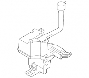 Kia Sorento 21-24 HEV, PHEV windshield washer reservoir with filler neck without cap, sensor and motor