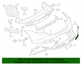 Porsche Taycan 20-26 rear bumper tow hook cap