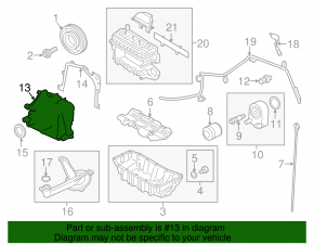 Oil pump for internal combustion engine Ford Escape 13-19 1.5T