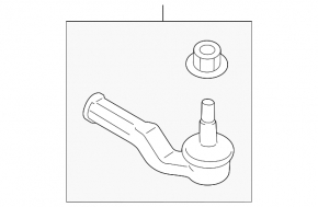 Steering tip right Ford Transit Connect MK2 13- CTR