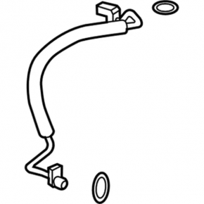 Air conditioning tube to condenser Lincoln MKZ 13-20 hybrid