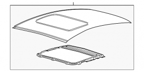 Metal roof Ford Fusion mk5 13-20 for hatch, sawed off