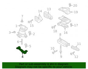 Left Engine Mount Bracket Lincoln MKX 16-18 2.7T
