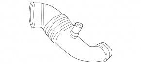 Air duct from the air intake, left BMW X5 F15 14-18 M, S63R