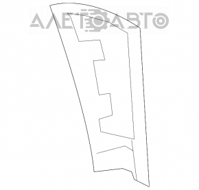 Mercedes X164 GL left rear pillar trim, beige