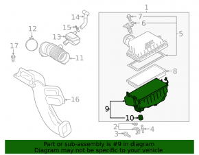 Toyota Sienna 21-25 Air Filter Housing Lower Cover