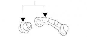 Rear muffler bracket Chevrolet Volt 16-