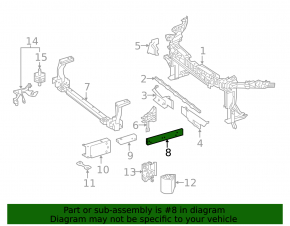 Subframe reinforcement front right Mercedes GLA 14-20