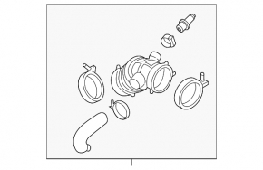 Air duct for manifold Kia Forte 4d 14-16 prerest 1.8
