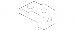 Rear left muffler bracket Volvo XC40 19-25