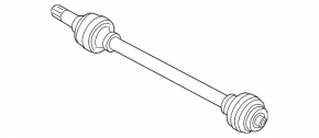 Drive axle rear left BMW 5 G30 18-19 4.4T