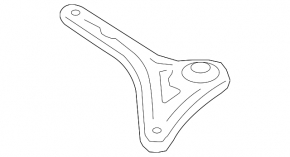 Rear subframe burdock left BMW X3 F25 11-17 rusty